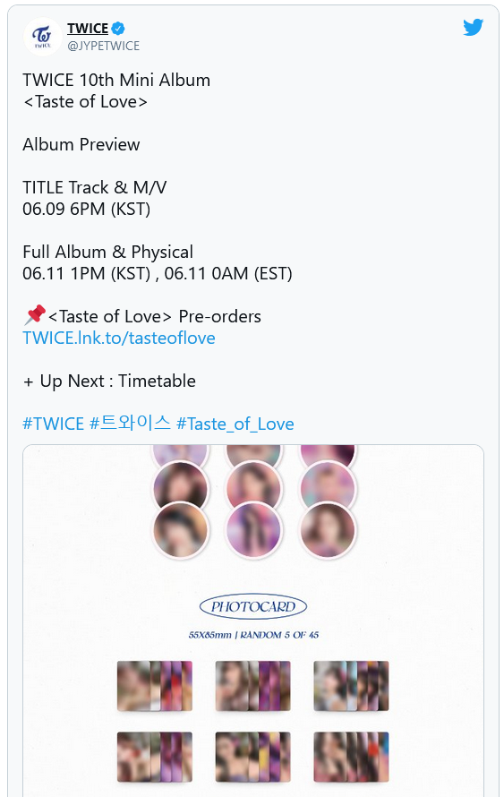 새벽빛 Reaction Twice The 10th Mini Album Taste Of Love Concept Photo T Co 9wmnzod6gx Twice Taste Of Love Jypetwice T Co W6e0jxoeal