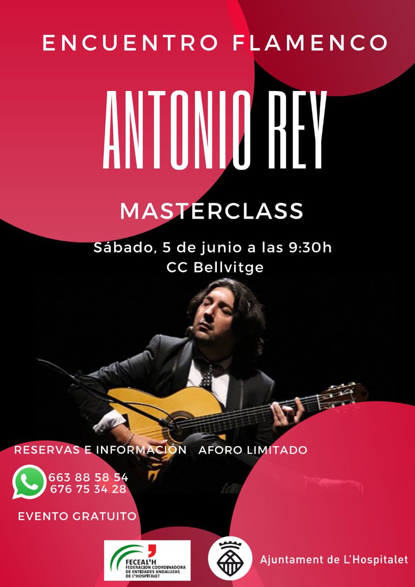Por circunstancias de incompatibilidad de agenda del cantaor Ezequiel Benítez, nos hemos visto obligados a reestructurar dicho encuentro Flamenco (Master Class)
