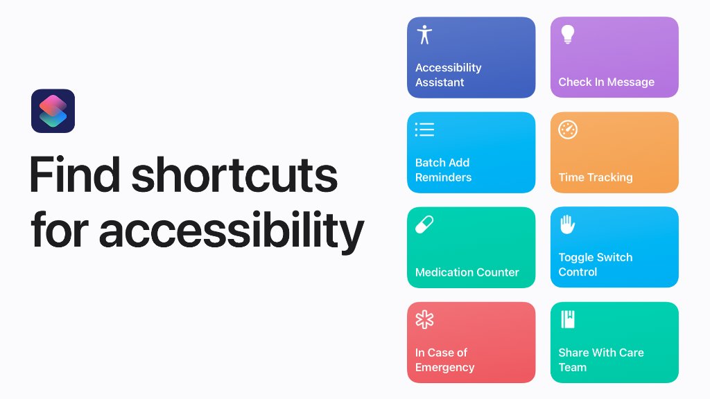 How to find shortcuts for accessibility.