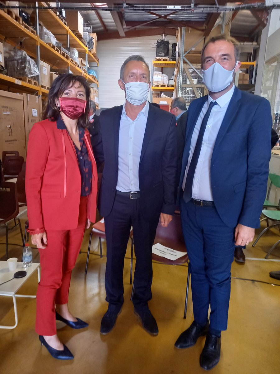 STEAM_France's tweet photo. @CaroleDelga, @MDelafosse reçus hier par @jpbof34, pour remercier la région des aides apportées et dans la continuité des actions menées par l’#Occitanie pour @STEAM_France à #Montpellier. 
Un soutien sans faille qui a contribué au maintien de notre activité en tant que #PME https://t.co/FKsgKkbzaI