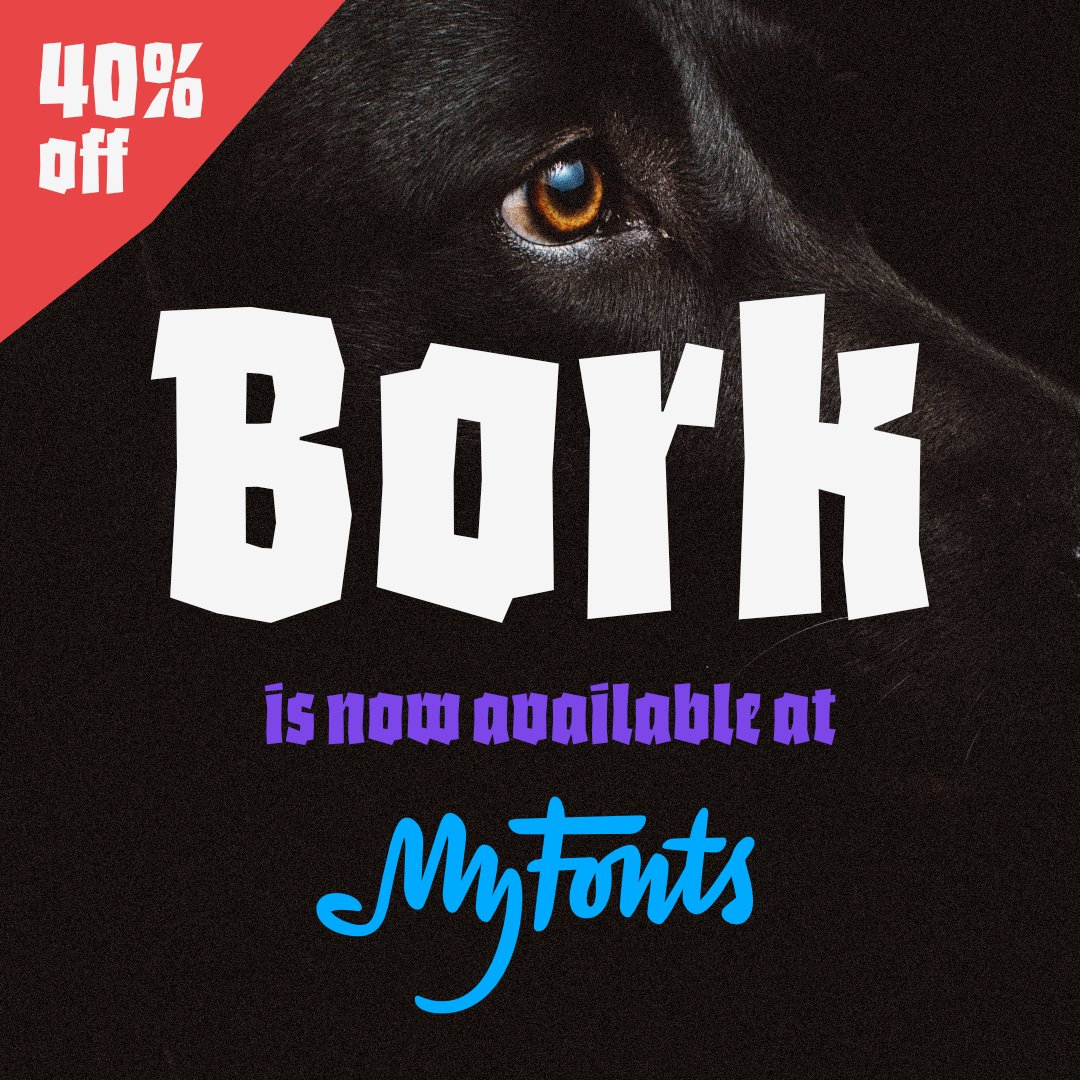 Bork is now available at @myfonts 🙌
The 40% discount ends this month, so don’t leave it to the last minute 😉 myfonts.com/fonts/harbor-t…