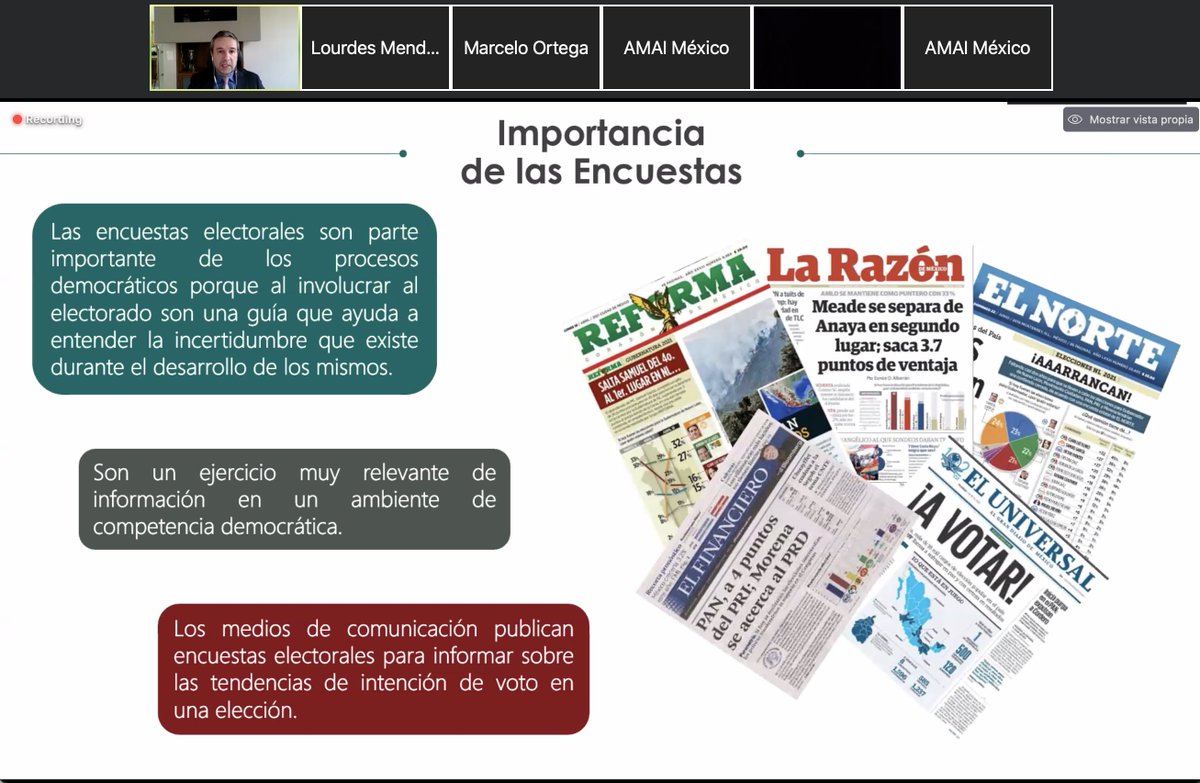 <a href="/INEMexico/">@INEMexico</a> <a href="/AmaiMexico/">Amai México</a> <a href="/CEDE_Mex/">CEDE</a> <a href="/Marcelo_Ortega/">Marcelo Ortega</a> <a href="/Mitofsky_group/">MITOFSKY</a> Andrés Levy, presidente del <a href="/CEDE_Mex/">CEDE</a>, comenta sobre la importancia de las encuestas electorales, cuya tarea es dar certidumbre al electorado en los procesos democráticos 🗳