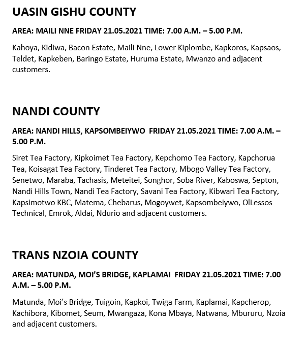 Kenya Power on Twitter "Good evening our esteemed customers, the