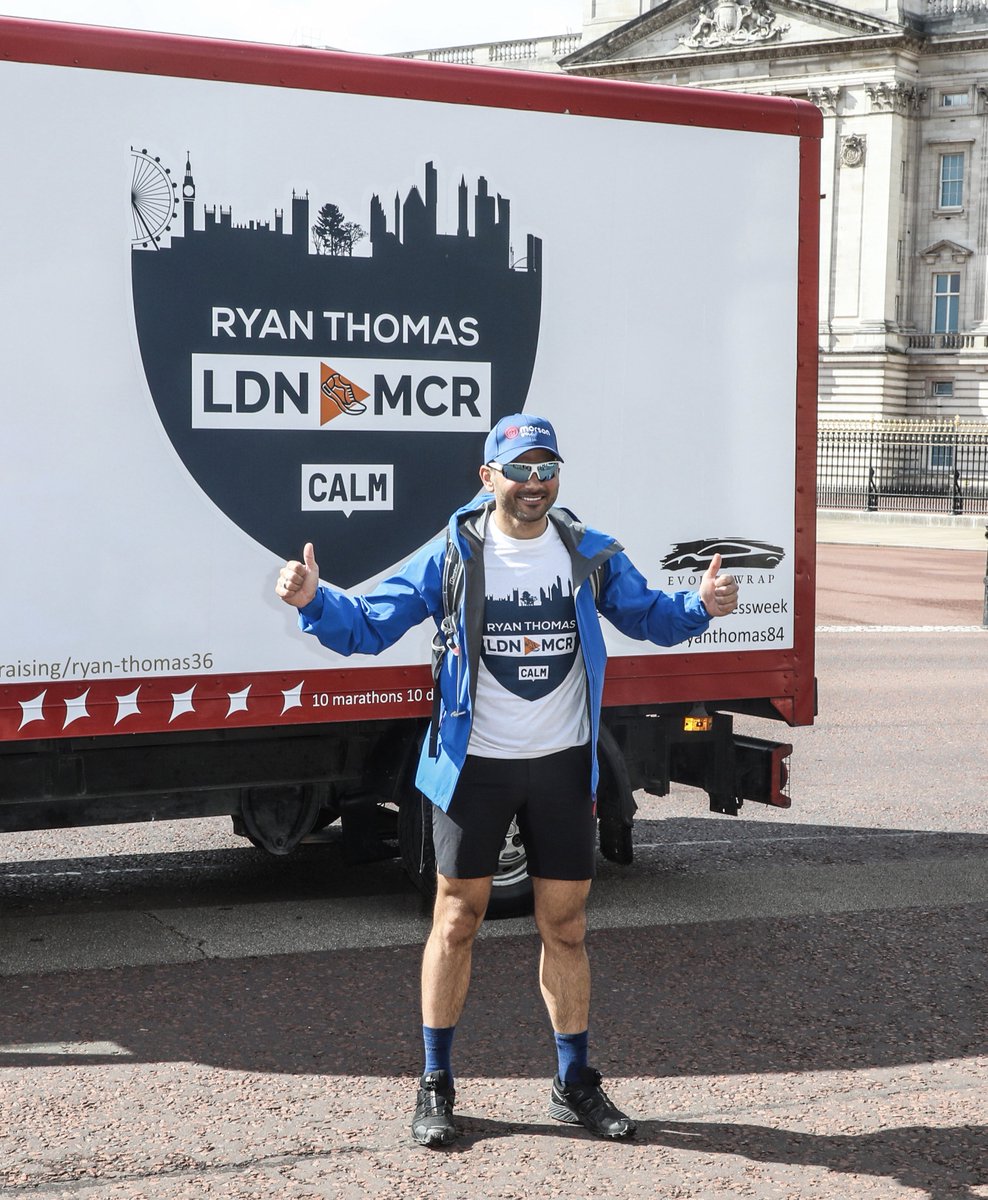 10 marathons in 10 days. Completed it.

Ryan walked 262 miles from London to Manchester. He overcame food poisoning, twisted ankles and 1,056 blisters. He hit the wall and kept going. All to help those who are struggling and need our services. We salute you.
