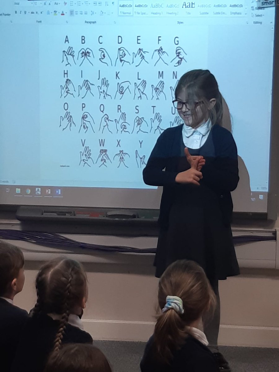 Parkhill_PS's tweet photo. As part of their Global Goals learning, P2 Room 3 learned some sign language. They know that they have the right to a special education, should they need it. https://t.co/6ky7fUYB3Q