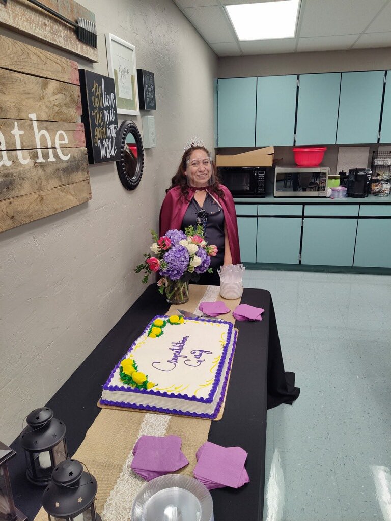 Congratulations to Ms. Gaby- one of our <a href="/KatyISDMandO/">Katy ISD MAINTENANCE & OPERATIONS</a> Employees of the Year! We had a great time celebrating her at @JWEKaty and <a href="/Angel_Bateman/">Angel Bateman</a> today!! Clearly loved by the kids and staff!! <a href="/katyisd/">Katy ISD</a>