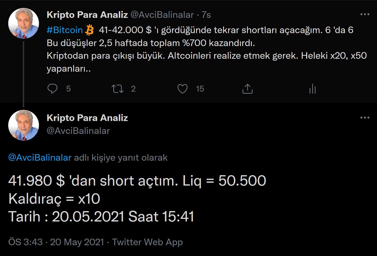 AvciBalinalar's tweet photo. Bugün bitcoin 'de 41.980 $ 'dan x10 kaldıraçla açtığımız short pozisyon. 
Sırada #BNB var. https://t.co/vf95K0olhv