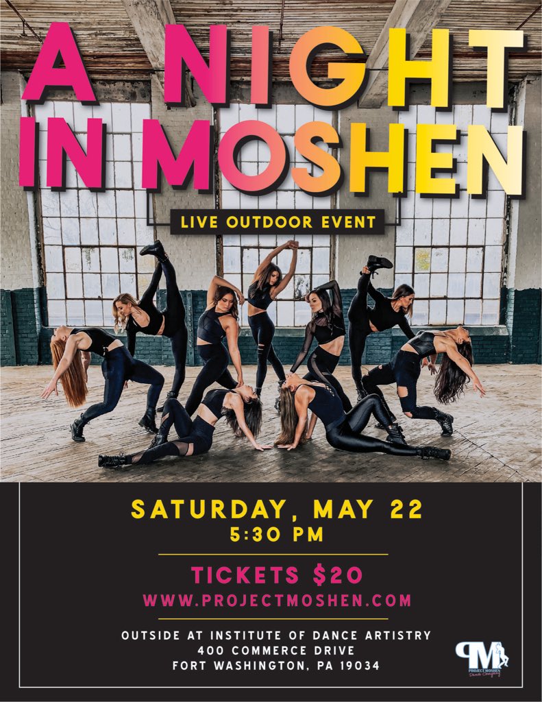 ProjectMoshen's tweet image. Saturday!!!!!! Live on stage!projectmoshen.com for tickets!! 
.
@PhillyDailyNews @Phillyfunguide @PhillyInquirer @phillymag @Dance_Magazine @philaculture @OnlyInPhilly @dancenthusiast @PhillyDanceDay @MetroPhilly