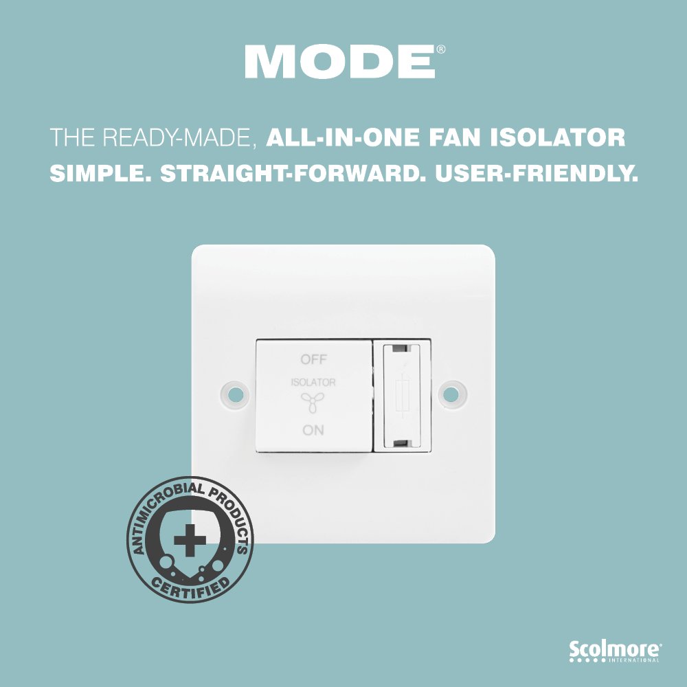 Our Fan Isolator Switch has been a contractor's favourite since its release.
 
Now available as a part of a complete pre-manufactured plate, comprising of a 3 pole fan isolator module and 3A fuse.
 
ow.ly/Qdmx30rHD9d
 
#FanIsolator #Mode