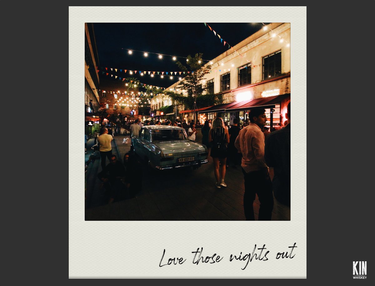 So nice to be getting back to those warm nights and friendly hangouts. #KINWhiskey