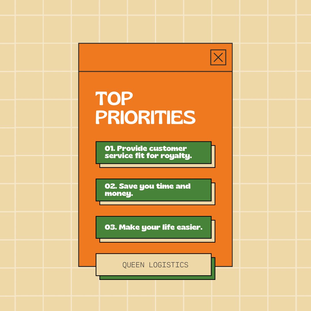 QueenLogistics's tweet image. At Queen, YOU are our priority.
#ShippingFitForAQueen
•
•
•
#QueenLogistics #Shipping #Logistics #3PL #LTL #Trucking #CLTNC