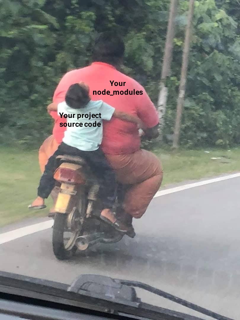 alextechhub's tweet image. That&apos;s how im feeling today. #node_modules #node #yarn #npm #vue