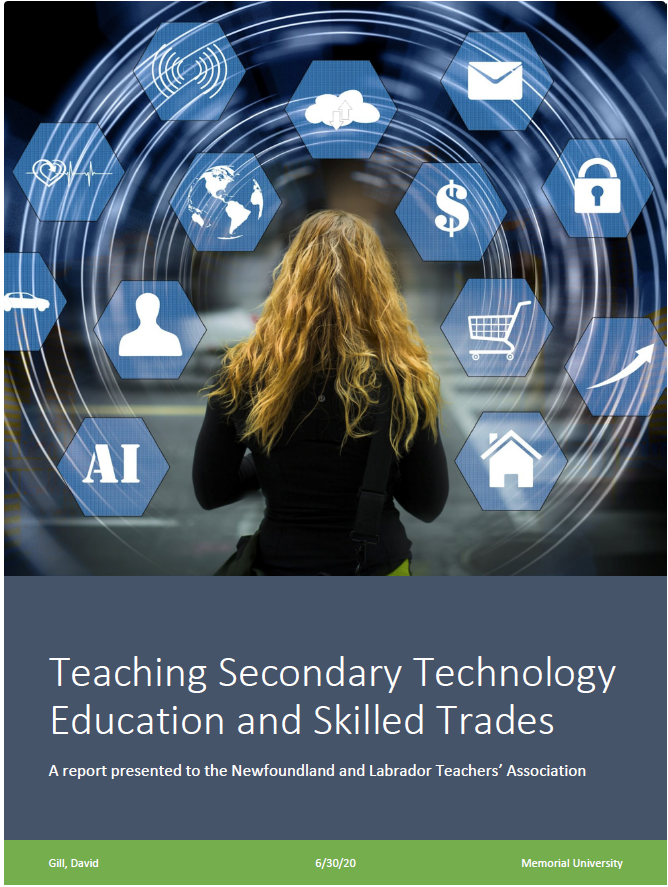 david_teched's tweet photo. 1 year late b/c of COVID -My report on Secondary Tech Ed teaching in NL is available. Funded by @NLTeachersAssoc. Read the entire report here: https://t.co/ViGPKrxSYZ This is what a report based on evidence looks like #teched #education @EDU_GovNL @GovNL @MUNEducation @nltatesic https://t.co/exEC2CiuzY