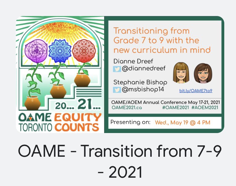 Wow! You two know your stuff. I’m excited about a part 2 when the grade 9 curriculum comes out. 😉😉Invite me. <a href="/msbishop14/">Steph Reid-Bishop</a> <a href="/DianneDreef/">Dianne Dreef</a> <a href="/OAMElearns/">OAMElearns</a>