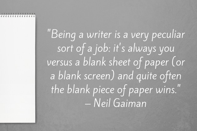 "Being a writer is a very peculiar sort of a job it's always you versus a blank sheet of paper (or a blank screen) and quite of often the black piece of paper wines" #author #books #childrensbooks #illustration #illustrator #picturebook #childrensauthor #bookworm