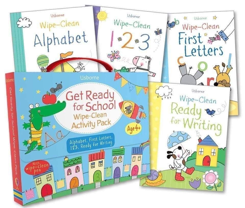 GET READY FOR SCHOOL PACK 
SPECIAL OFFER

4 WIPE CLEAN activity books in a handy carry pack.

Alphabet
1,2,3
First Letters
Ready for writing

€11 rrp €16
Save €5

PM me to order
#usbornebooks
#getreadyforschool
#specialoffer
#primaryschool
#nursery
#workfromhome
#louthchat