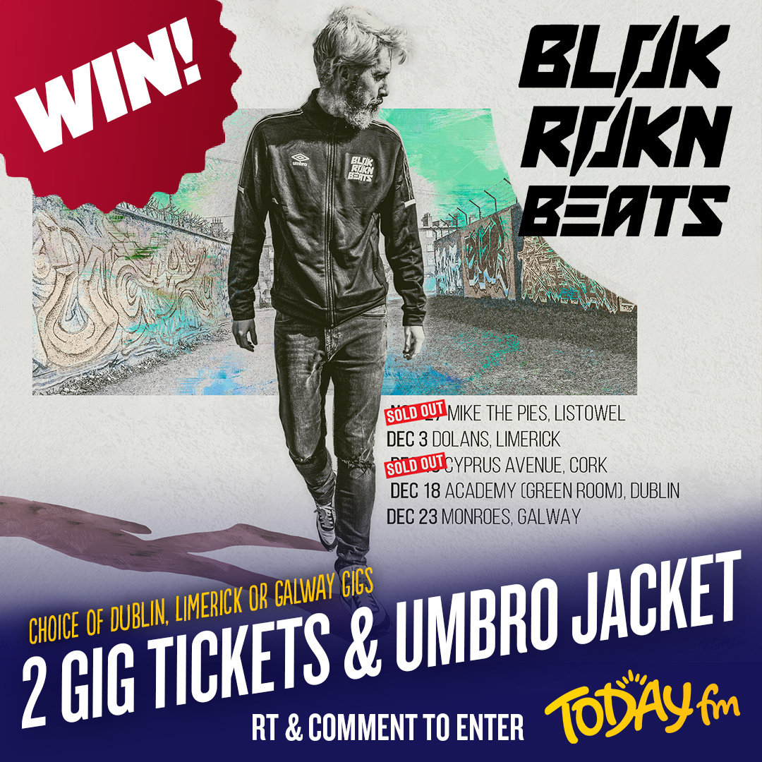#BlockRockinBeats LIVE with <a href="/DecPierce/">Declan Pierce</a> - who wants to go? 🙋🏻‍♀️🙋🏻‍♂️

We have a pair of tickets to give away to each of the Dublin, Limerick and Galway gigs - with one lucky winner getting a BRB Umbro jacket!💃🏻🎶🥁🎧🕺🏻

Simply RT &amp; comment to enter!