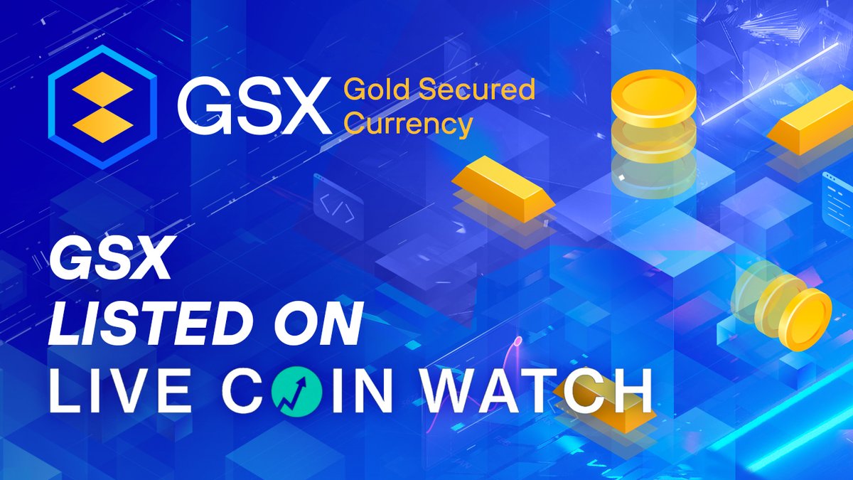 GsxCurrency's tweet image. We are delighted to inform all of our holders that Gold Secured Currency (GSX) has been listed on @livecoinwatch! 

livecoinwatch.com/price/GoldSecu…

You will now be able to track GSX with Live Coin Watch, which is the fastest live cryptocurrency price &amp;amp; portfolio tracker.

#GSX #crypto