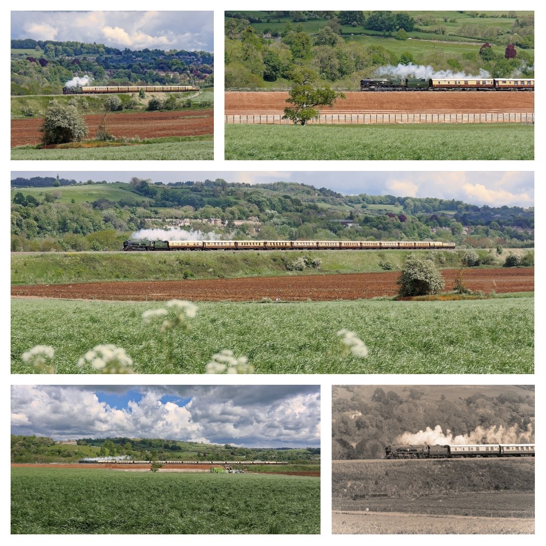 Classic Pullman steam train heads out of Bath yesterday with the immaculate 35028 Clan Line...

#visitbath #clanline #35028 #steamlocomotive <a href="/GlenBatten1/">Glen Batten</a>
#railway #steamtrain <a href="/RAILMag/">RAIL Magazine</a> #bathuk