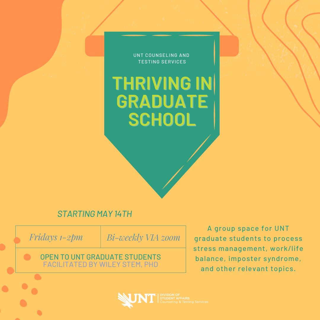 UNTCounseling (@unt_counseling) on Twitter photo Take a look at the groups we have to offer this summer for all of our UNT students! If you are interested in joining, please contact us counselingandtestingservices@unt.edu Take a look at the groups we have to offer this summer for all of our UNT students! If you are interested in joining, please contact us counselingandtestingservices@unt.edu