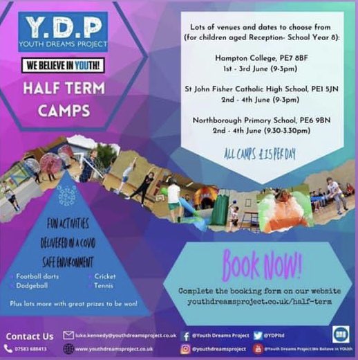 #ydp #youthdreamproject #halftermcamps @YDPltd