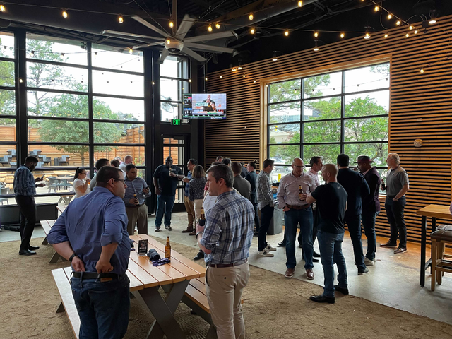 paulszymczyk's tweet photo. Oh, hello live events! It's nice to see you again. We had a great time at the #HoustonTechRodeo happy hour with @BigPanda, #Snowflake, @MongoDB, @Datadog and the Houston Tech community.
#aiops #itoperations #houstontechrodeo #ThePandaWay #HTXTechRodeo https://t.co/tfP95O5vCc