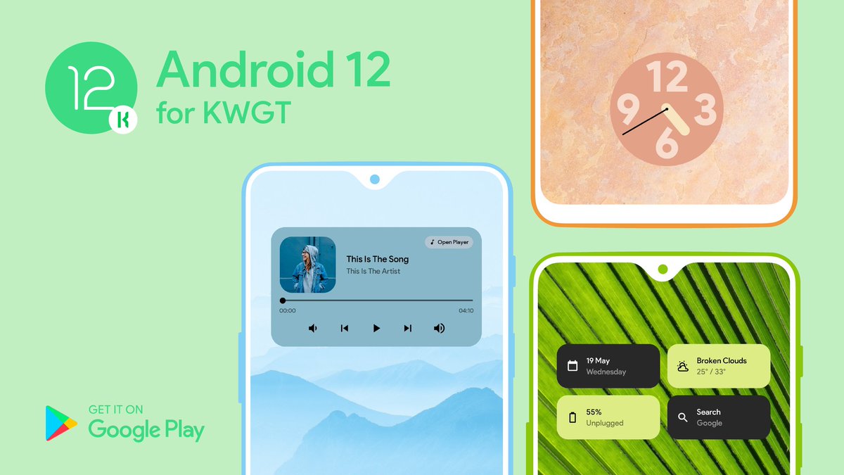 prativastava's tweet image. Presenting Android 12 for KWGT 
The beauty of Android 12, now on your homescreen!
Get it here: play.google.com/store/apps/det…
❤️ &amp;amp; 🔃 appreciated!