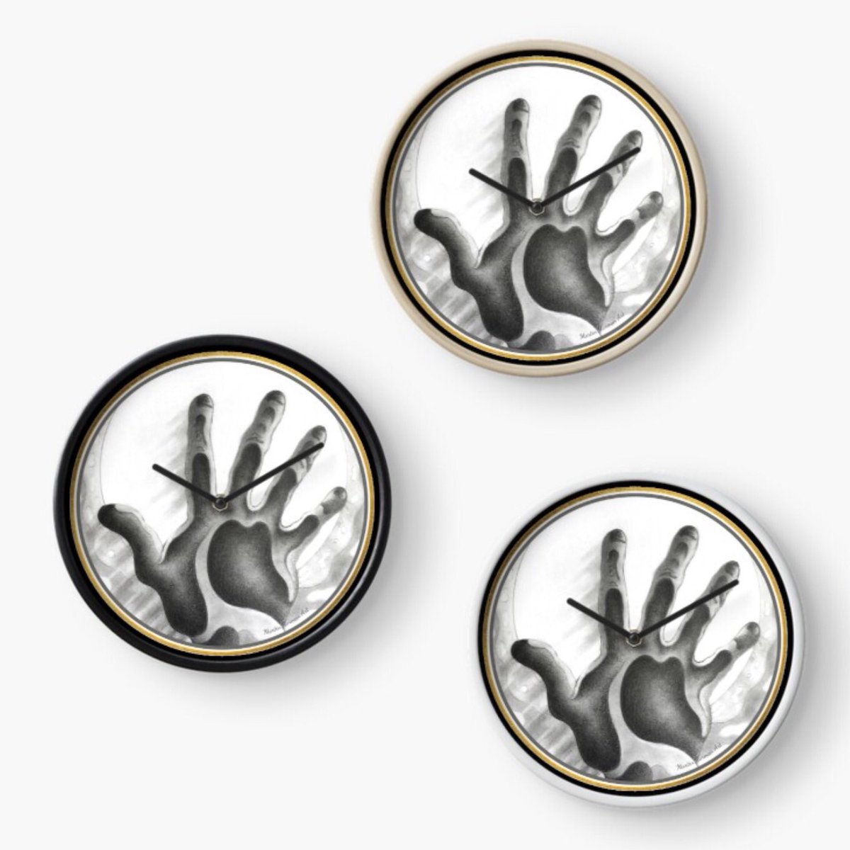 martinharmanart's tweet image. New “The Hand” Clock in my Redbubble Shop. Available at 👉 redbubble.com/shop/ap/771306…

Would you guys like one? 
.
#handclock #coolclock #artclock #surrealclock #redbubble @redbubble #surrealart #suurealhand #space #scifi