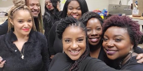 IATSE's tweet photo. Atlanta Opera makeup artists and hairstylists are staying strong in their fight for a contract with basic union benefits! Give Board Chair @RhysWilsonEsq a call at 404-881-8801 and tell him these workers deserve better. https://t.co/eTH1POoQ6Q