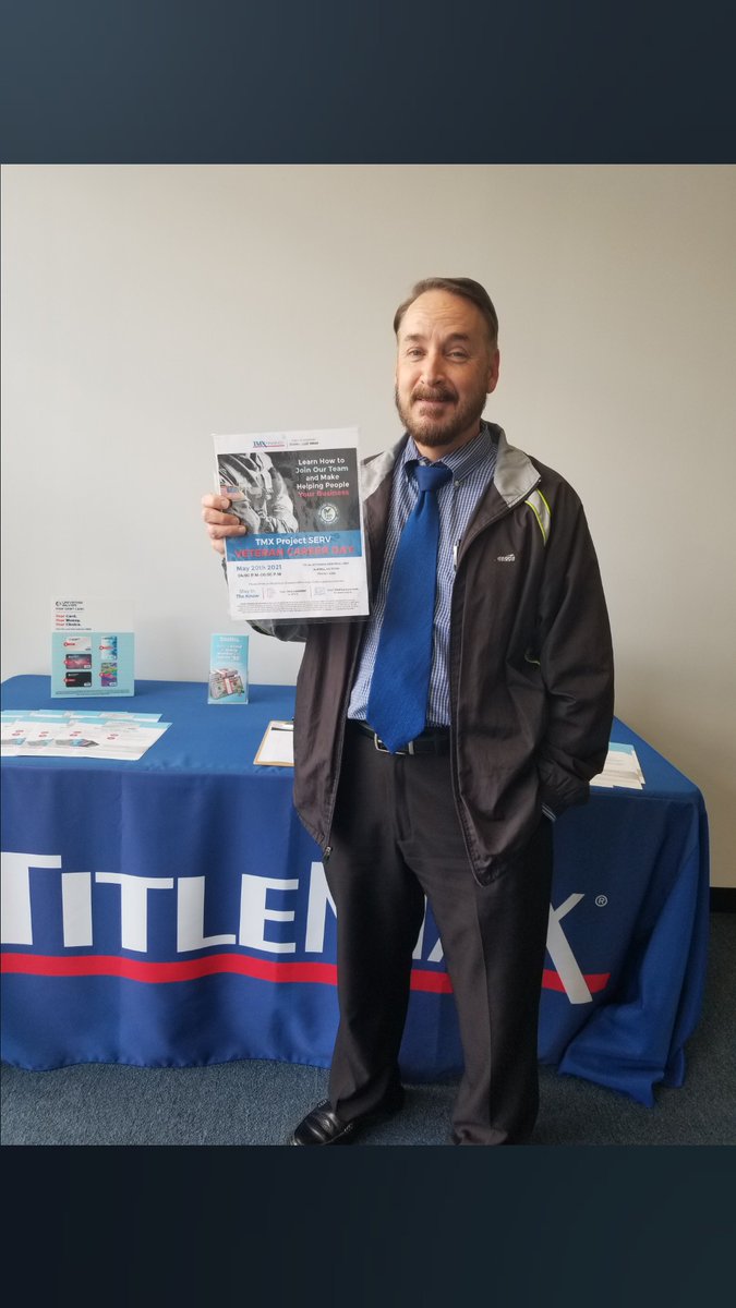 #wesupportourveterans 
Come by and visit us today to discuss opportunities with our company.
TITLEMAX 
10144 VETERANS HIGHWAY 
AUSTELL GA 30168