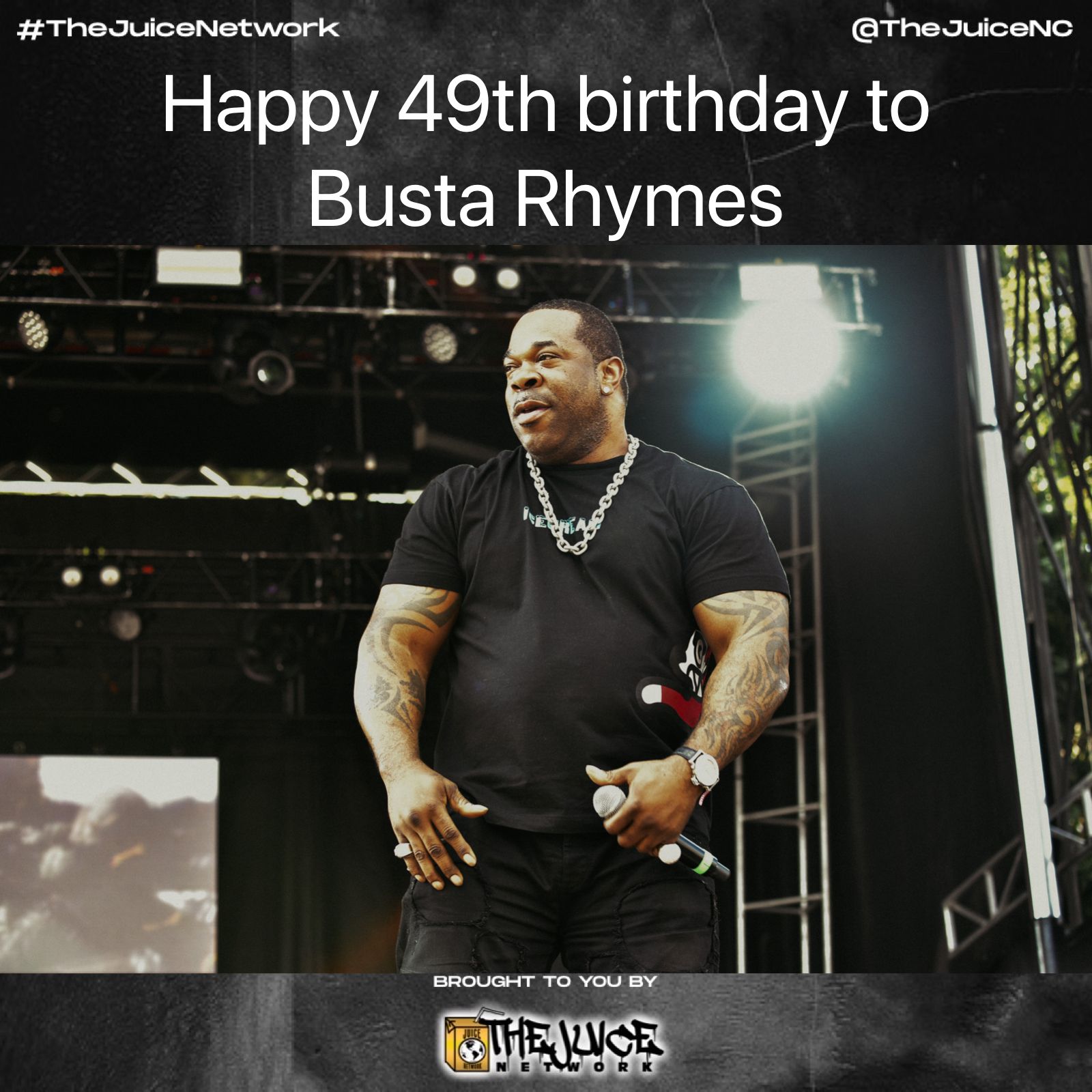 Happy 49th birthday to Busta Rhymes!    