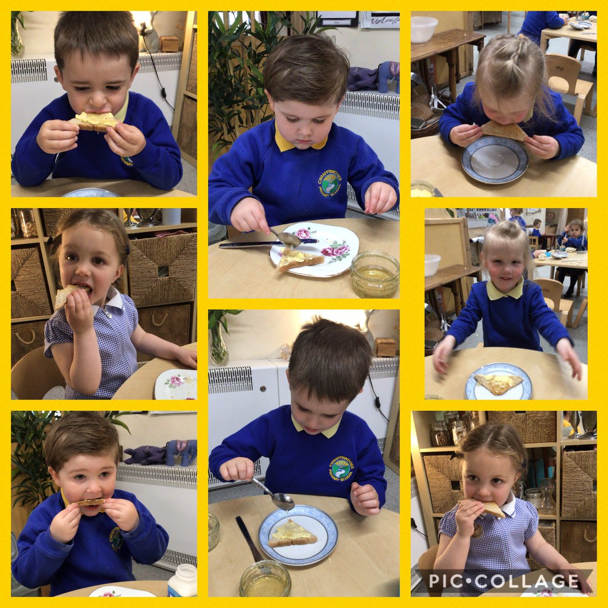 Yummy, yummy, yummy, we’ve got honey in our tummy 🍯😋 #WorldBeeDay2021 3/3 <a href="/cwmffrwdoer/">Cwmffrwdoer Primary</a> <a href="/SnookMrs/">Mrs Snook</a> <a href="/KT_Matthews/">Katy Matthews</a>