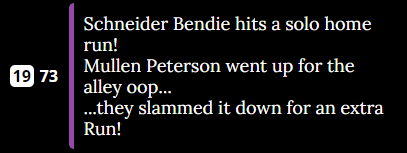 mullen peterson got the first slam dunk in blaseball