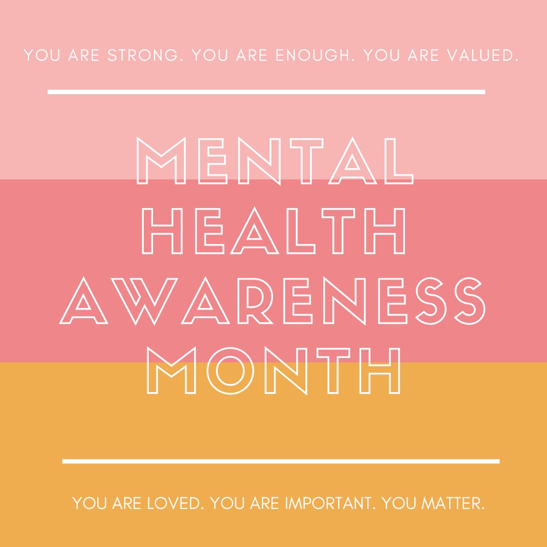 May is Mental Health Awareness Month! Your mental health is just as important as your physical health so be sure you are nurturing both your mind and body! 
#StudentSuccessCares #TXST