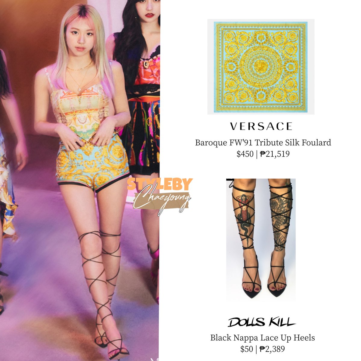 chaeyoungstyle's tweet photo. Chaeyoung
210521 • TWICE 10th Mini Album 'Fallen' Version

- #versace, #dollskill

@JYPETWICE
@JYPETWICE_JAPAN

#TWICE #트와이스 #손채영 #채영 #트와이스챼영 #CHAEYOUNG #TasteOfLove https://t.co/7zCD2PDBde