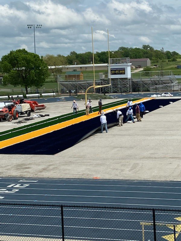 GracelandFB's tweet image. The new field is coming together! #TheStingdom is going to be rocking come August! 🐝