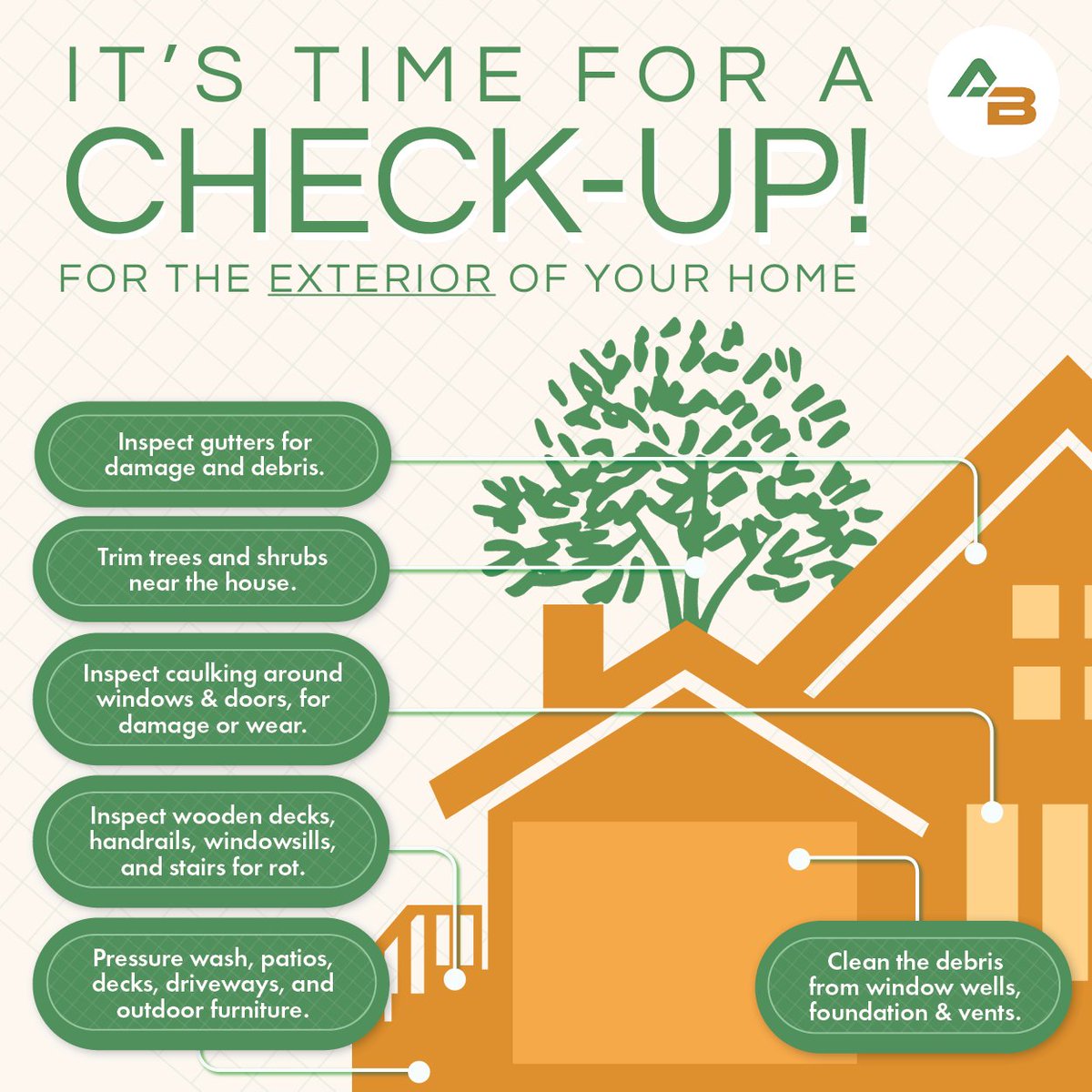 allboroinc's tweet photo. With the spring season in full swing, it’s time for you to check your home’s exterior!

View the full checklist here: https://t.co/5z1TWP73dH
#fixbuildmaintain #construction #renovation #interiors #buildingcheck #residential #newyork #longisland #remediation https://t.co/3EioUIu2GG