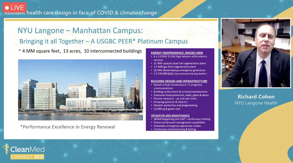 CleanMed's tweet photo. .@nyulangone's Richard Cohen shared how his health system created green spaces in an urban setting & made their facilities more resilient to #climate change #CleanMedConnect https://t.co/xe9JIEE35E