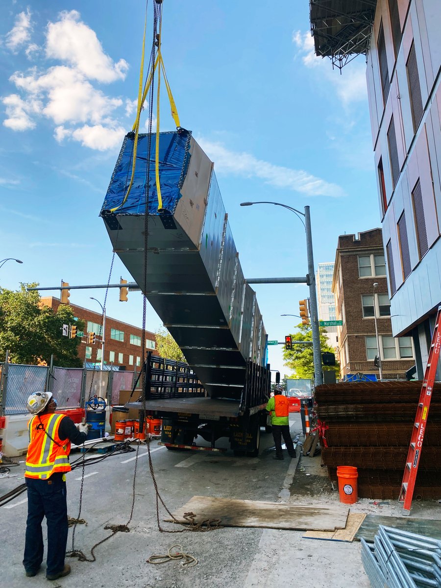 ACIBuilds's tweet photo. Pictured below is part of a duct riser for the VCU New Inpatient Children's Hospital — the duct was pre-fabricated in our 130,000 sq. ft. fabrication shop and flown in with a tower crane for efficiency and safety!
https://t.co/HvDyC2fDwq

#ACILife #ACIBuilds https://t.co/J4iugDBHyj