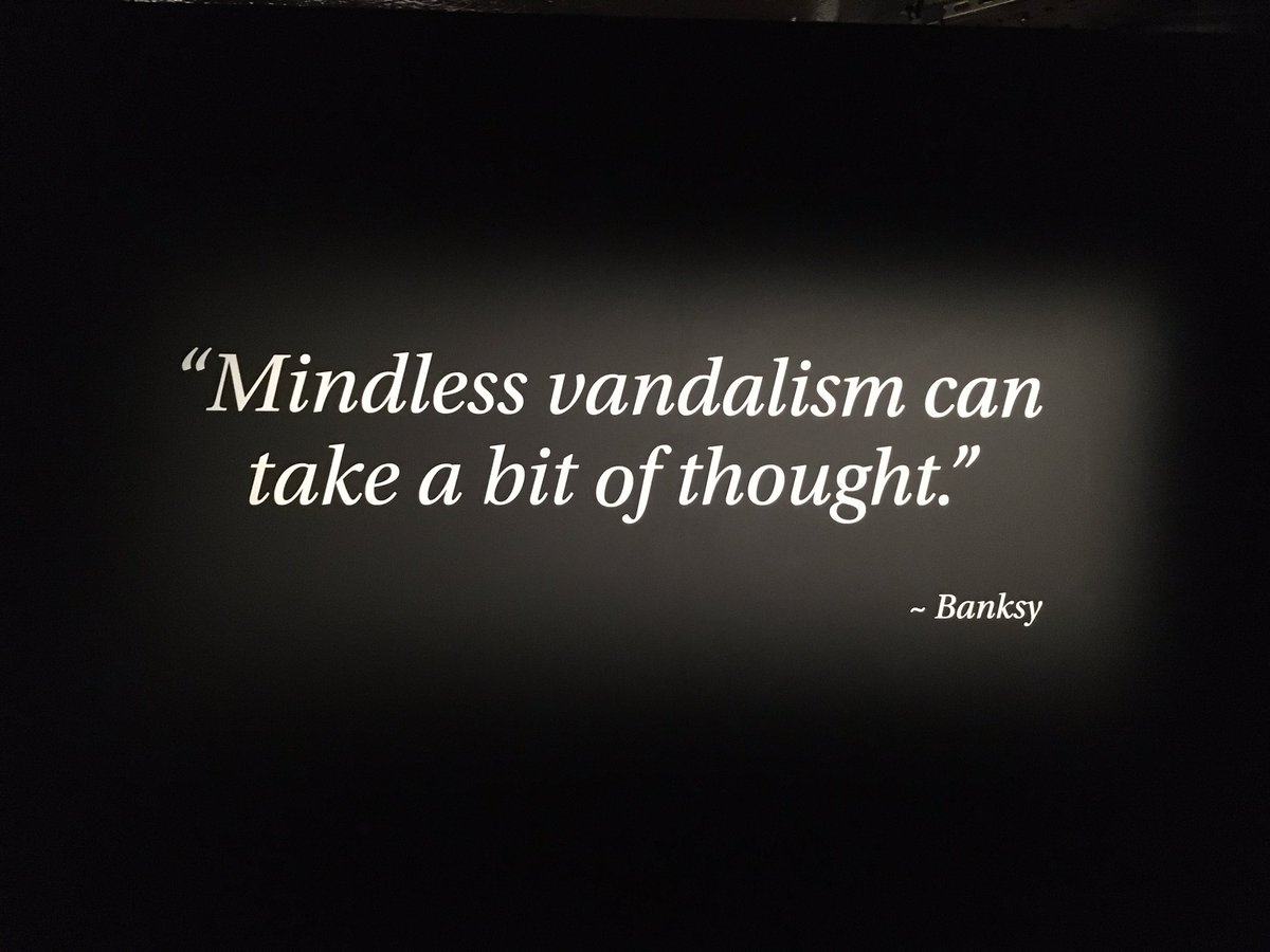 Dchandlerauthor's tweet image. At The Art of Banksy today. Great visit - wonder if the man himself might bob by? #Banksy #art #PostLockDown