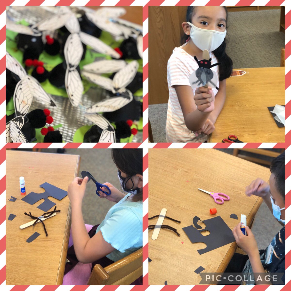 2nd graders created cicada models in <a href="/Suglibrary/">suglibrary</a> &amp; <a href="/SUG_STEAM/">Sugarland STEAM</a> !