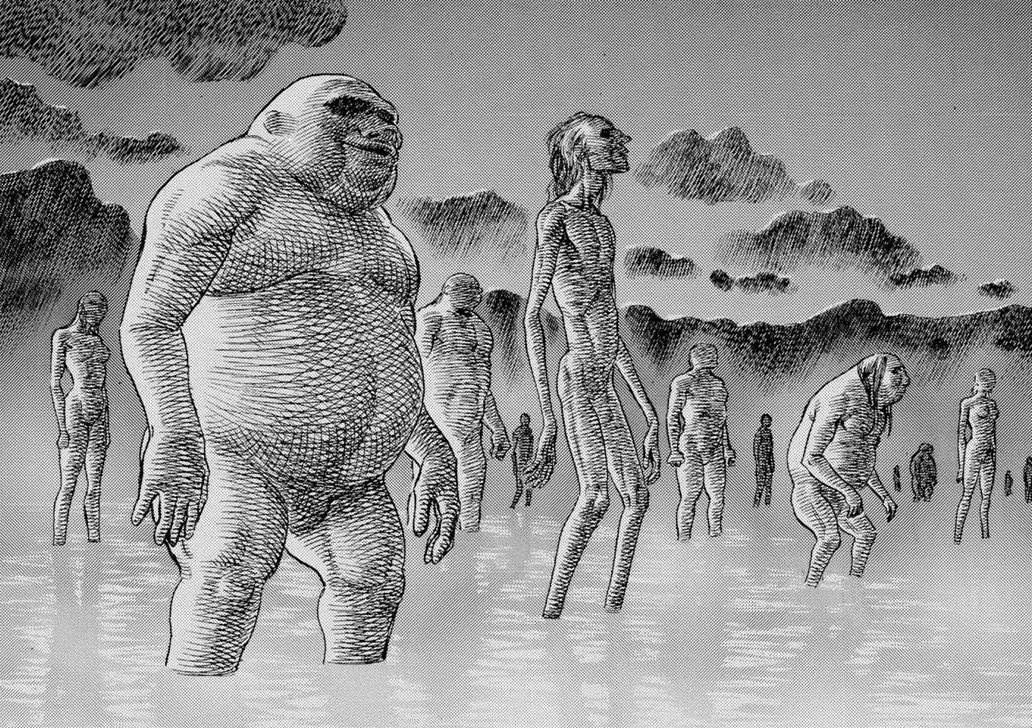 HeresyL0ud's tweet photo. In honor of miura, I wanna make a thread of some of the many insanely imaginative monster designs he has presented us with over the years with berserk. https://t.co/4rBmerV3wP