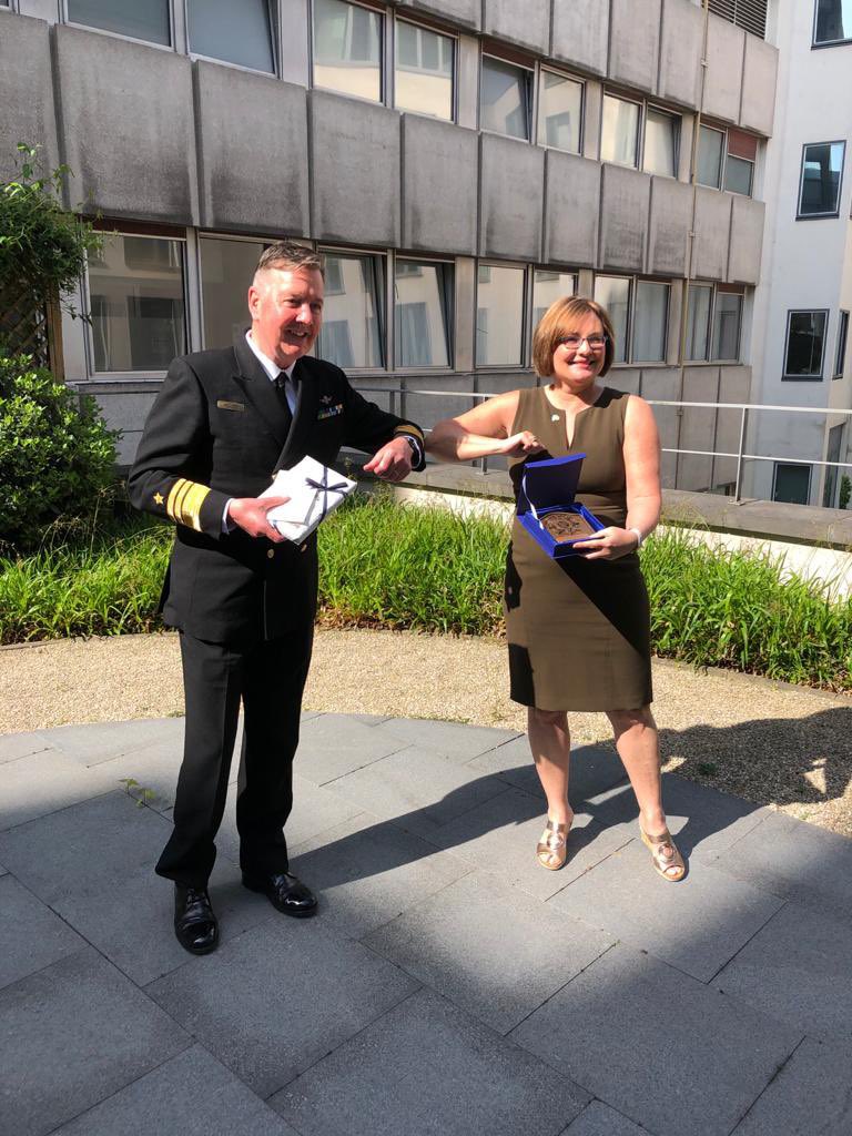 mark_mellett's tweet photo. Pleased to meet Ambassador Helena Nolan &amp; the @dfatirl &amp; @IRLDeptDefence team together with @defenceforces #partnerhship team @NATO in Brussels. Their leadership serves our interests with collaboration in Force Protection, Women Peace &amp; Security &amp; emerging disruptive technology. https://t.co/GpDzRpyx2q
