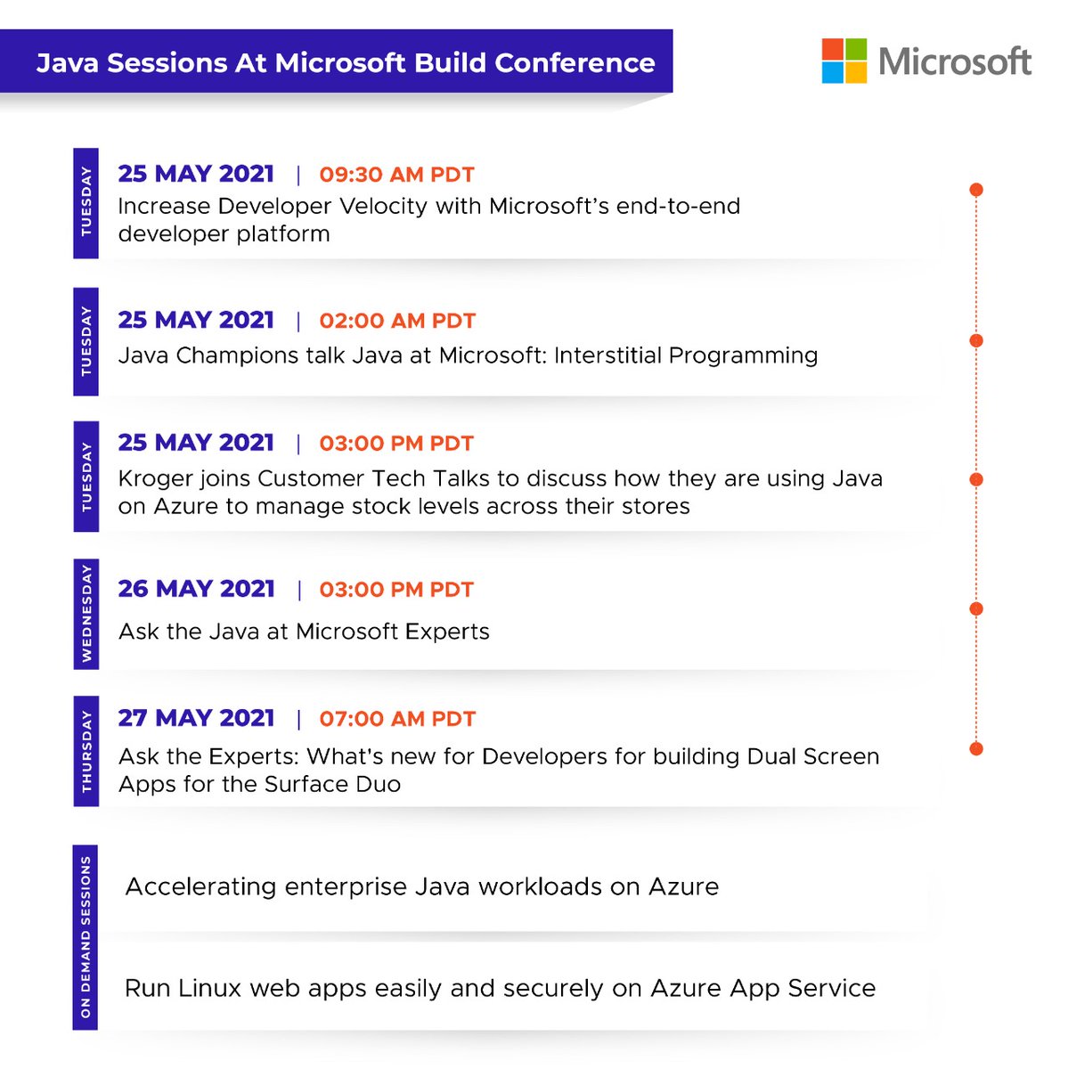 Java at Microsoft on Twitter "Don’t miss these Java sessions at