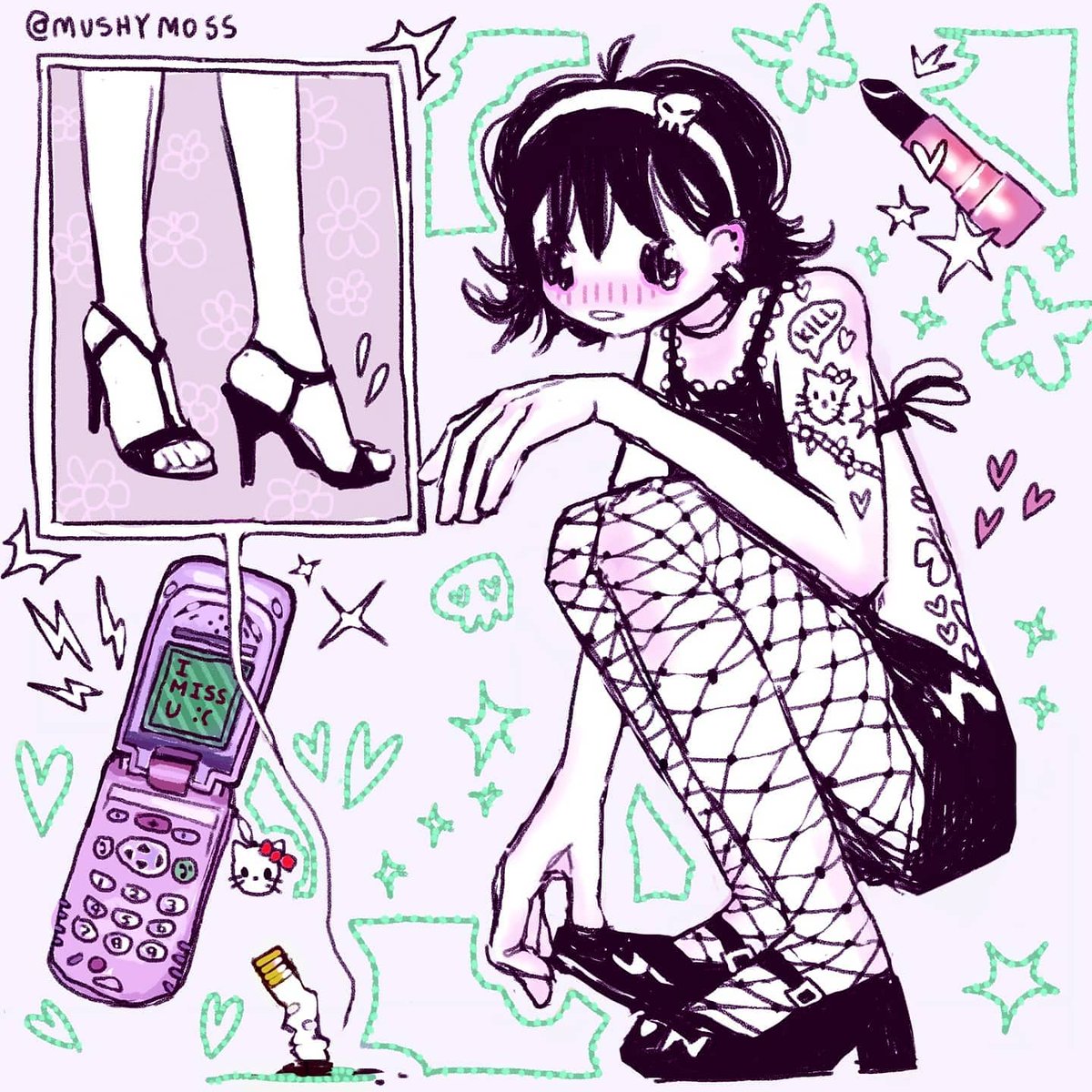 Little 2000s core vibe #ArtistOnTwitter 