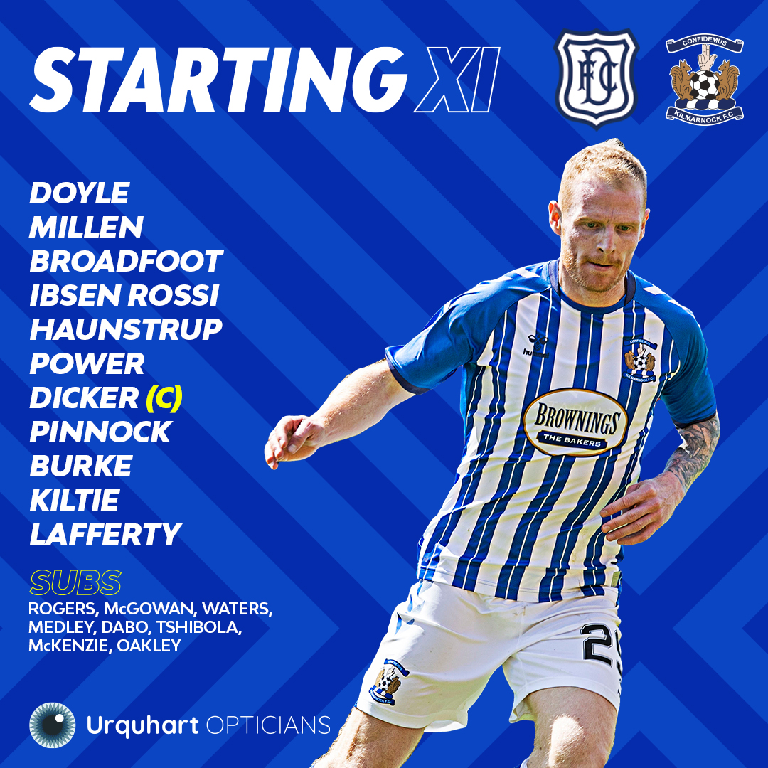 Kilmarnock FC on Twitter "🆕 Your Kilmarnock XI to face Dundee this