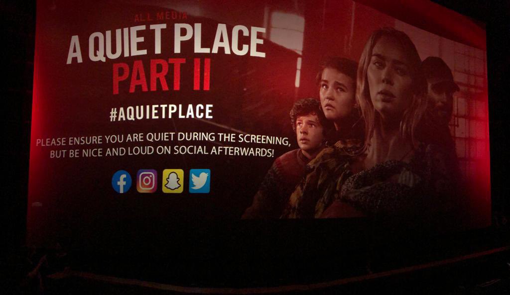 It’s good to be home #AQuietPlace2