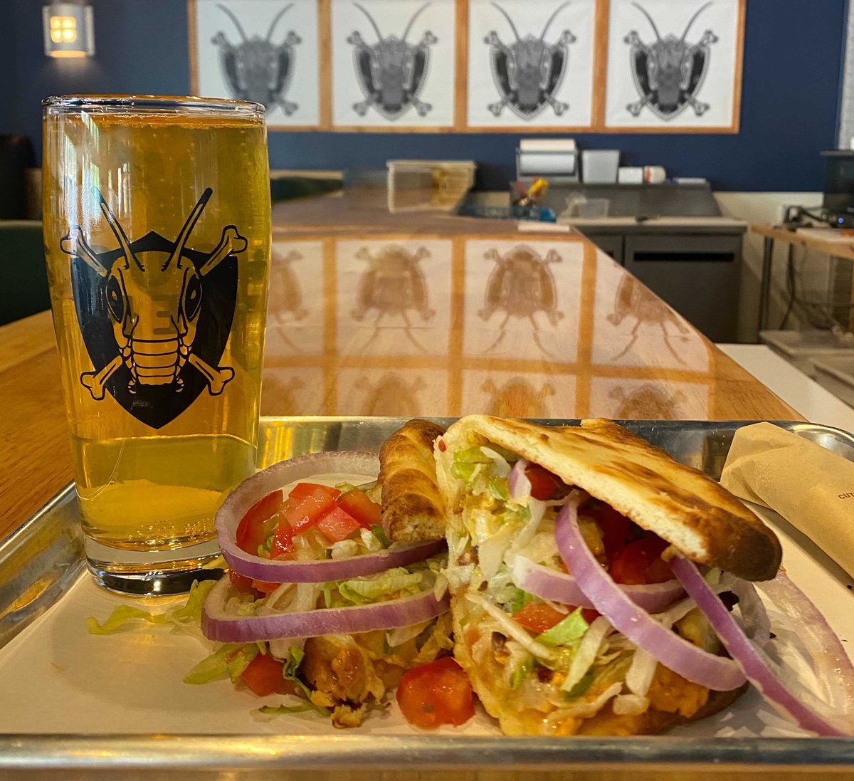 LocustCiderCO's tweet photo. The Belmar taproom is shaking up the menu today! We’re introducing 3 new flatbread foldovers: the Lakewood, Boulder, &amp; Fort Collins! While you’re here for Flight Night, try a new foldover paired with a flight of 4 for $10 or flight of 6 for $15! ✨ 

#newmenu #flightnight #belmar https://t.co/t9jjCvsc9X