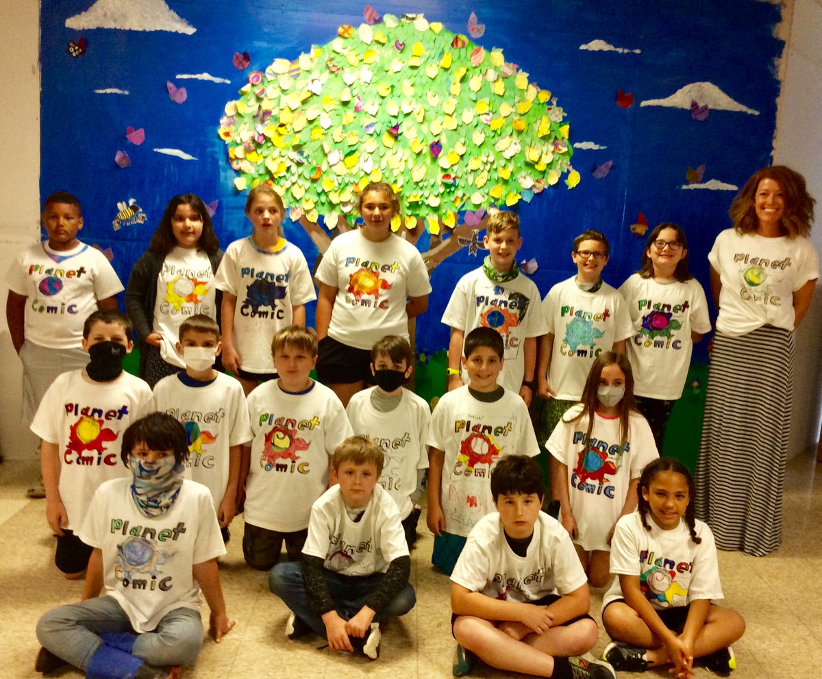 CIS Comic Book Club. Check out the cool shirts they designed. #CISReadySetReturn