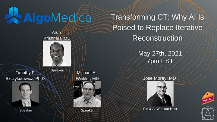 algomedica's tweet image. 1 more week until our webinar! We will have experts in #CTimaging  sharing thoughts about the value &amp;amp; limitations of #iterativereconstruction (IR) &amp;amp; the promise of #AI software &amp;amp; image reconstruction tools to overcome many of the limitations of IR. ow.ly/HlLX50EGdSZ